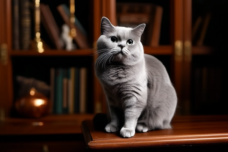 A Tale of Elegance: Journey into the Life of a British Shorthair Silver Feline