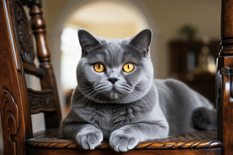 From Royal Palaces to Modern Homes: Life with a British Shorthair Silver