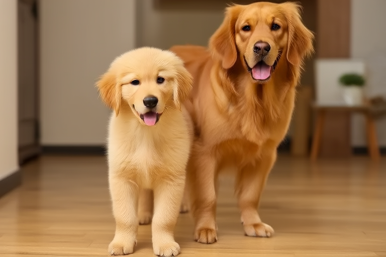 Golden Retrievers: From Puppy to Adult – A Journey of Love