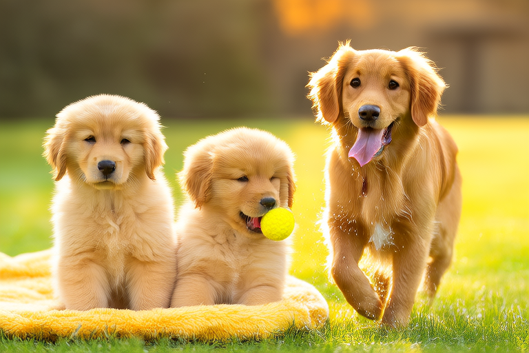Golden Retrievers: From Puppyhood to Adulthood