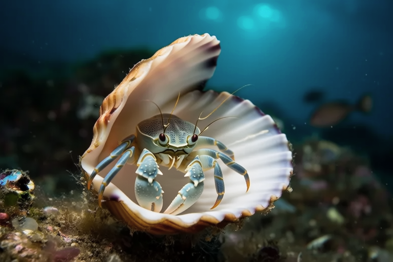 Pea Crab Adventures: Tiny Hitchhikers in Marine Mollusks